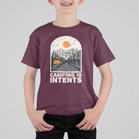 Funny Scout Camping T Shirt For Kid Camping Is Intents Hiking Outdoors Adventure - Wonder Print Shop