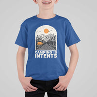 Funny Scout Camping T Shirt For Kid Camping Is Intents Hiking Outdoors Adventure - Wonder Print Shop