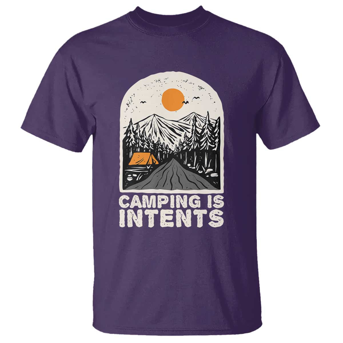 Funny Scout Camping T Shirt Camping Is Intents Hiking Outdoors Adventure TS02