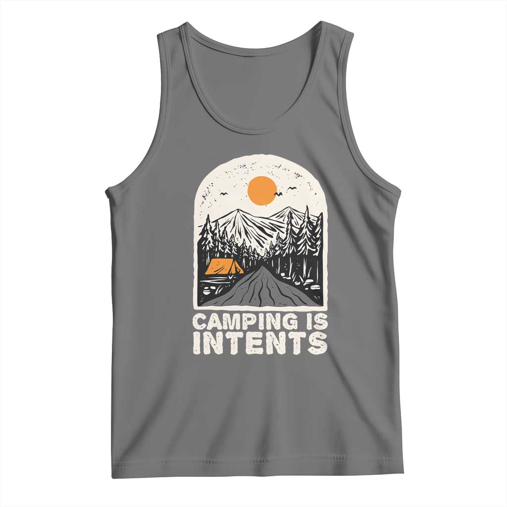 Funny Scout Camping Tank Top Camping Is Intents Hiking Outdoors Adventure - Wonder Print Shop