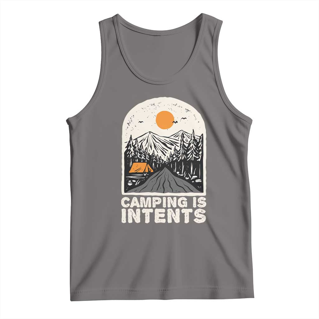 Funny Scout Camping Tank Top Camping Is Intents Hiking Outdoors Adventure - Wonder Print Shop