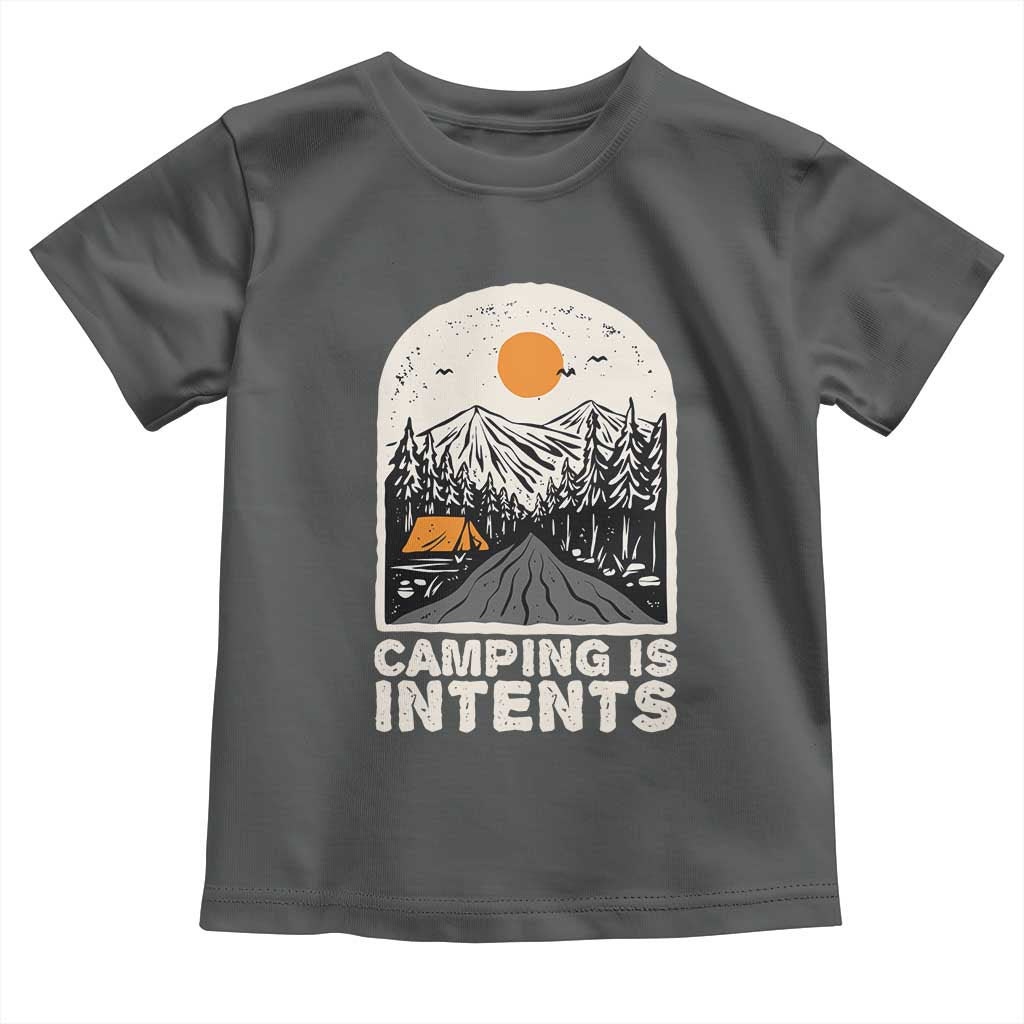 Funny Scout Camping Toddler T Shirt Camping Is Intents Hiking Outdoors Adventure - Wonder Print Shop