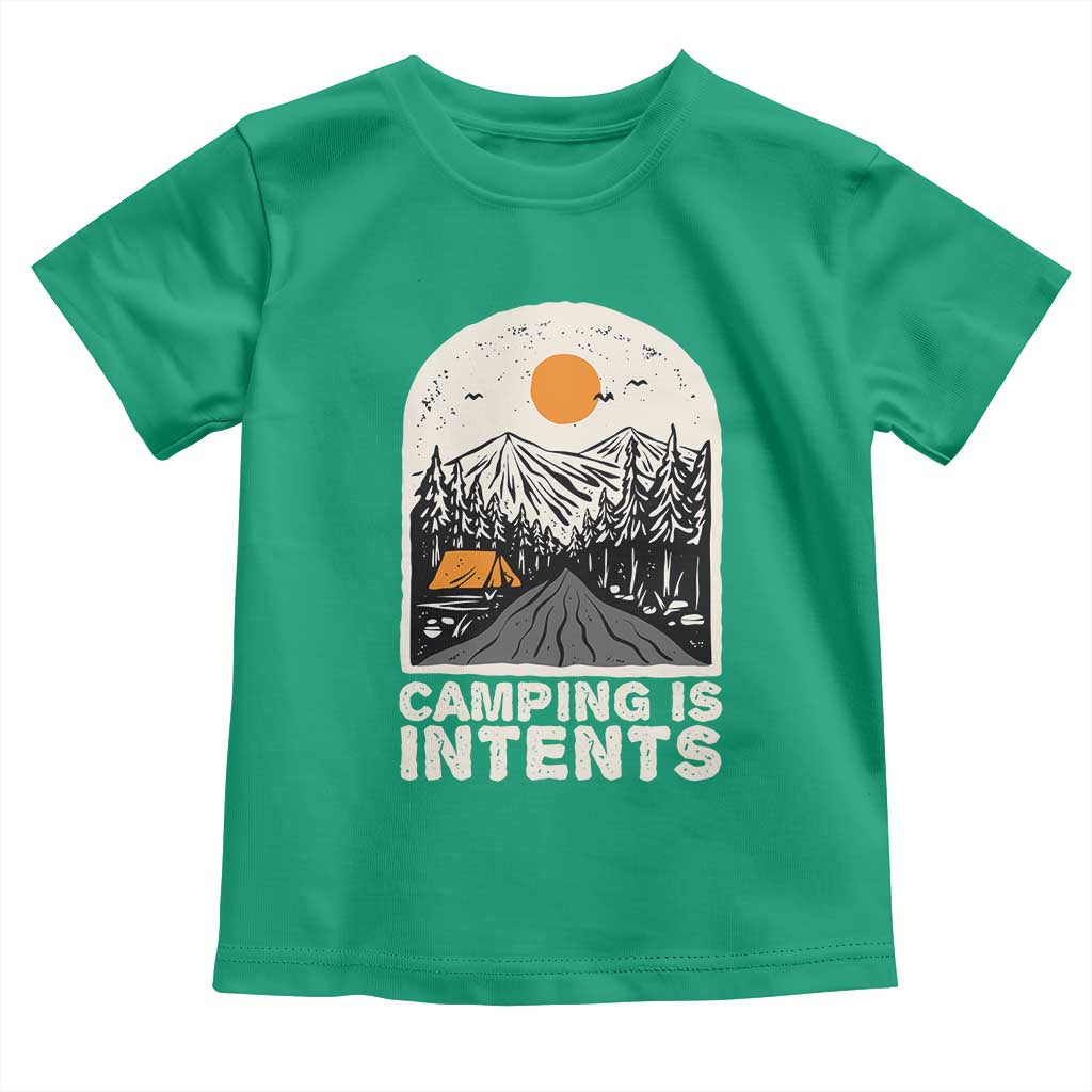 Funny Scout Camping Toddler T Shirt Camping Is Intents Hiking Outdoors Adventure - Wonder Print Shop