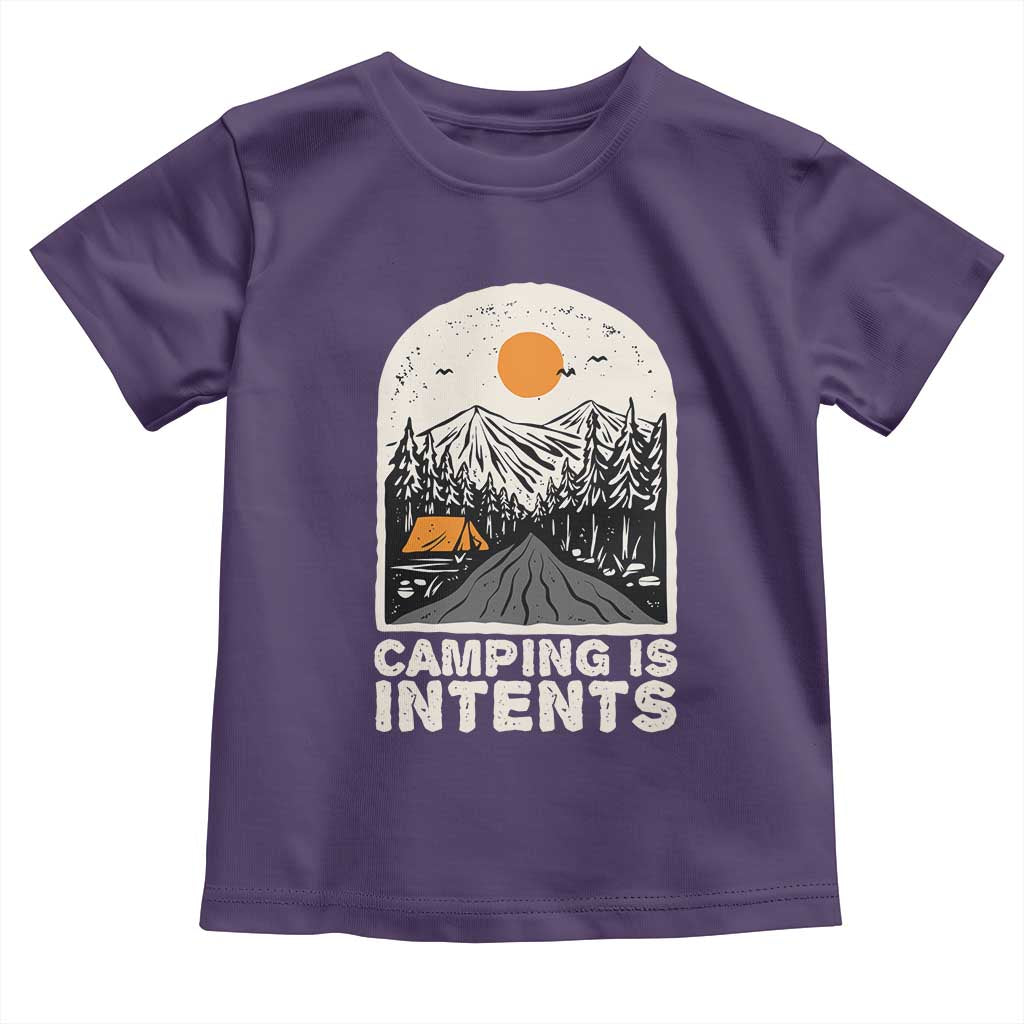 Funny Scout Camping Toddler T Shirt Camping Is Intents Hiking Outdoors Adventure - Wonder Print Shop