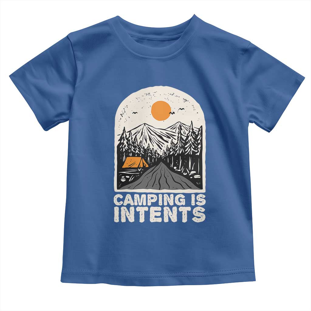 Funny Scout Camping Toddler T Shirt Camping Is Intents Hiking Outdoors Adventure - Wonder Print Shop