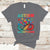 Autism Awareness Autism Acceptance Red Instead Infinity Rainbow Butterfly Autistic Support Neurodiversity T Shirt - Wonder Print Shop