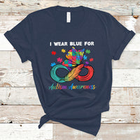 Autism Support I Wear Blue For Autism Awareness Autism Acceptance Autistic Support Neurodiversity T Shirt - Wonder Print Shop