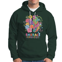 Autism Awareness Autism Acceptance Embrace Neurodiversity ADHD Awareness Autism ASD Neurodivergent Hoodie - Wonder Print Shop