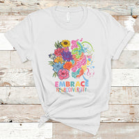 Autism Awareness Autism Acceptance Embrace Neurodiversity ADHD Awareness Autism ASD Neurodivergent T Shirt - Wonder Print Shop