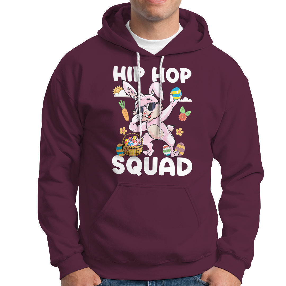 Funny Costume Cute Bunny Dabbing Hip Hop Squad Rabbit Lover Halloween Costume For Kids Boys Girls Hoodie - Wonder Print Shop