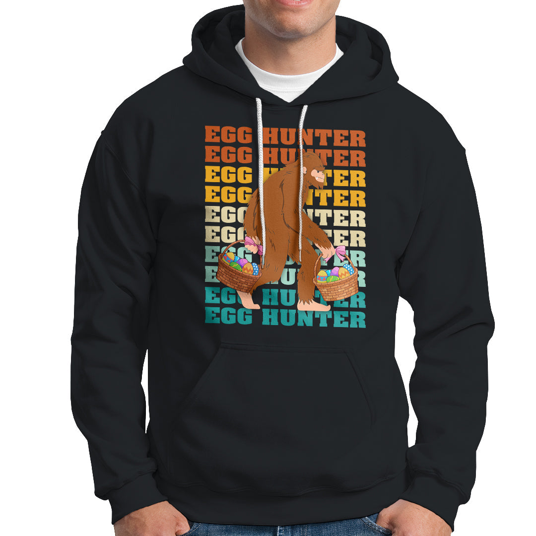 Funny Bigfoot Lover Egg Hunter Bigfoot In Bunny Costume Egg Hunting Halloween Costume For Kids Boys Girls Hoodie - Wonder Print Shop
