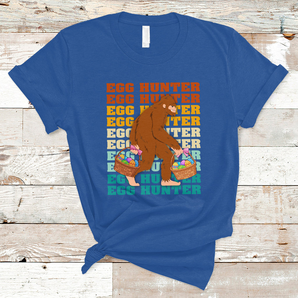 Funny Bigfoot Lover Egg Hunter Bigfoot In Bunny Costume Egg Hunting Halloween Costume For Kids Boys Girls T Shirt - Wonder Print Shop