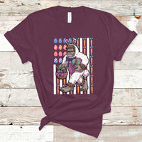 Funny Bigfoot Lover Apparel Bigfoot In Bunny Costume Egg Hunting Halloween Costume For Kids Boys Girls T Shirt - Wonder Print Shop