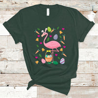 Cute Flamingo Custome Pink Flamingo Lover Bunny Egg Hunter Halloween Costume For Kids Boys Girls T Shirt - Wonder Print Shop