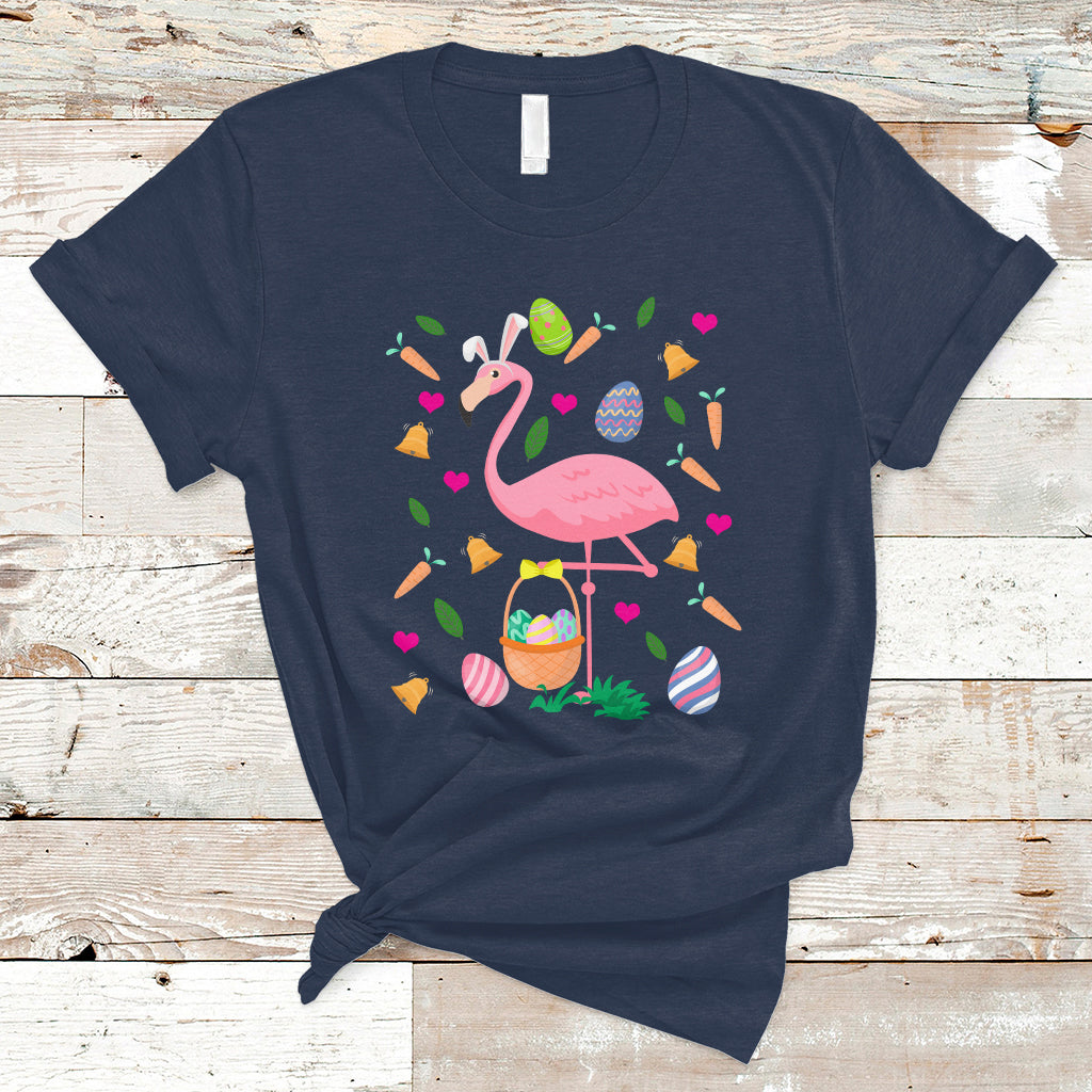 Cute Flamingo Custome Pink Flamingo Lover Bunny Egg Hunter Halloween Costume For Kids Boys Girls T Shirt - Wonder Print Shop