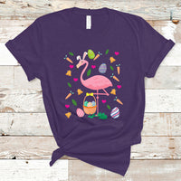 Cute Flamingo Custome Pink Flamingo Lover Bunny Egg Hunter Halloween Costume For Kids Boys Girls T Shirt - Wonder Print Shop
