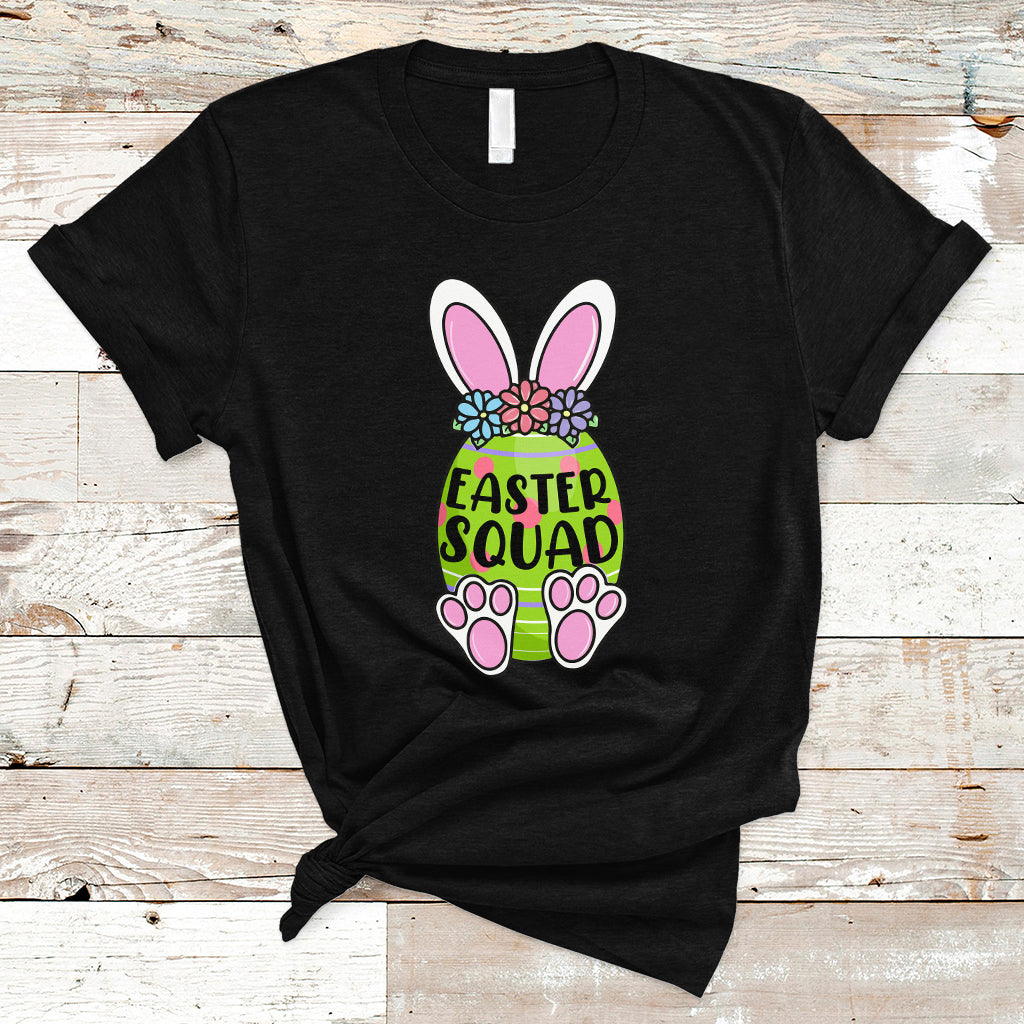 Happy Easter Day Easter Egg Costume Easter Squad Rabbit Bunny Egg Hunt Family Group Matching T Shirt - Wonder Print Shop