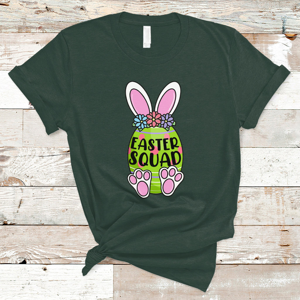 Happy Easter Day Easter Egg Costume Easter Squad Rabbit Bunny Egg Hunt Family Group Matching T Shirt - Wonder Print Shop