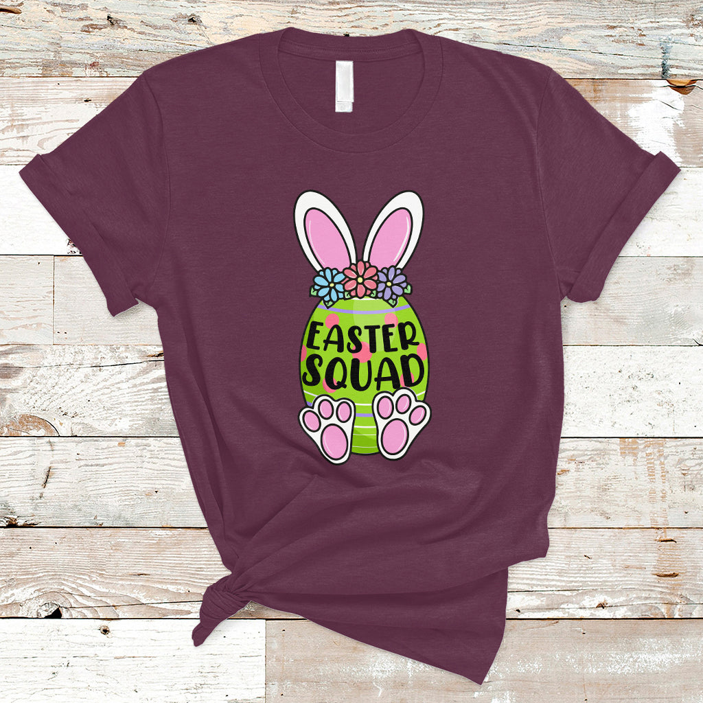 Happy Easter Day Easter Egg Costume Easter Squad Rabbit Bunny Egg Hunt Family Group Matching T Shirt - Wonder Print Shop
