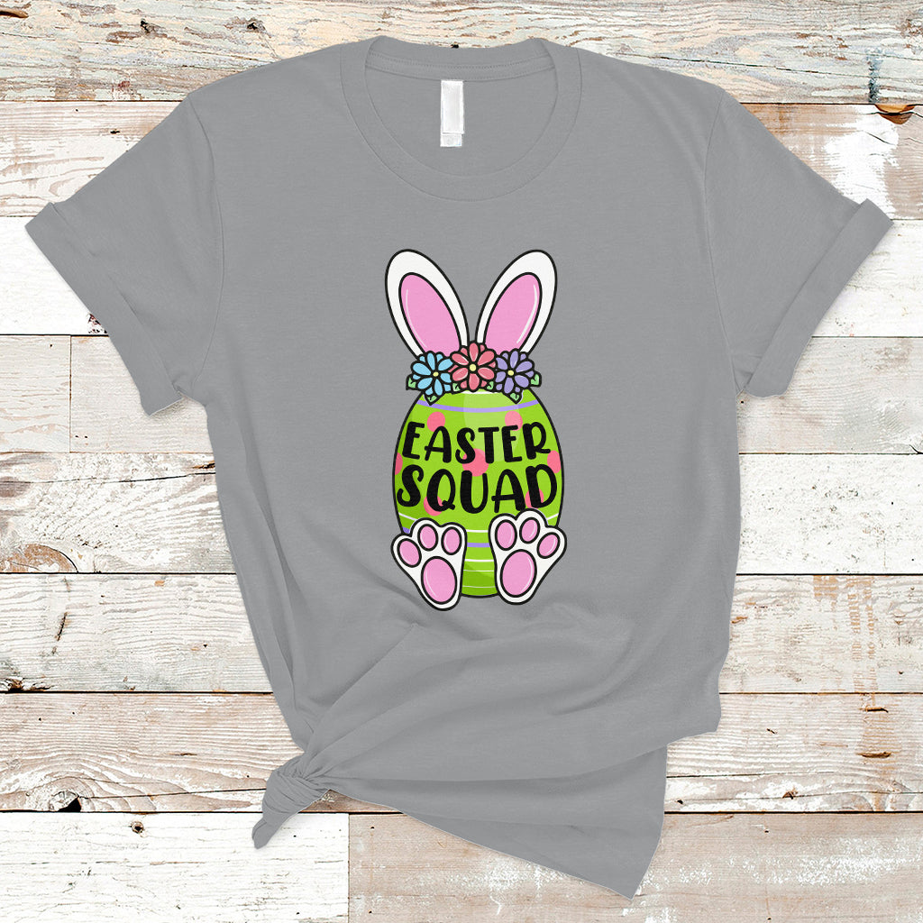Happy Easter Day Easter Egg Costume Easter Squad Rabbit Bunny Egg Hunt Family Group Matching T Shirt - Wonder Print Shop