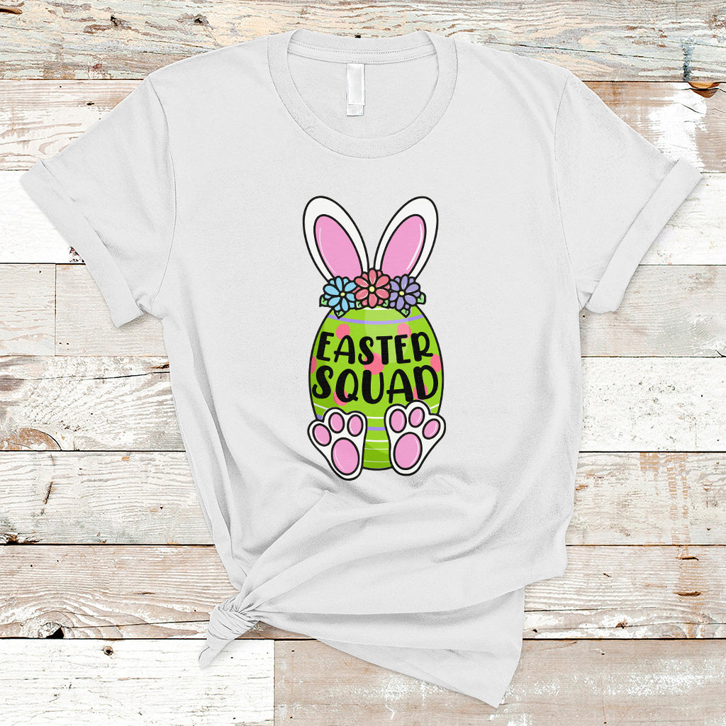 Happy Easter Day Easter Egg Costume Easter Squad Rabbit Bunny Egg Hunt Family Group Matching T Shirt - Wonder Print Shop