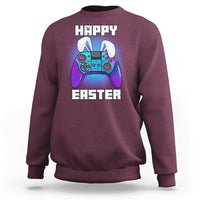 Funny Gaming Gamer E Is For Enjoying Games Video Games Lover Bunny Console Boys Girls Sweatshirt - Wonder Print Shop