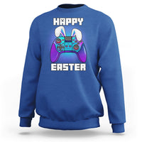 Funny Gaming Gamer E Is For Enjoying Games Video Games Lover Bunny Console Boys Girls Sweatshirt - Wonder Print Shop