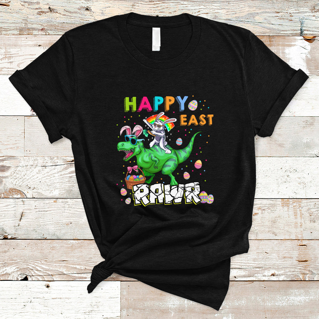 Easter Day Dinosaur Lover Happy East-Rawr Dabbing Egg Clothing For Kids Boys Girls T Shirt - Wonder Print Shop