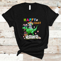 Easter Day Dinosaur Lover Happy East-Rawr Dabbing Egg Clothing For Kids Boys Girls T Shirt - Wonder Print Shop