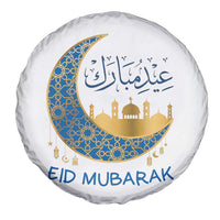Eid Mubarak Crescent Moon Mosque Spare Tire Cover Arabic Calligraphy Islamic Celebration Gift