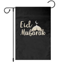 Eid Mubarak Mosque Silhouette Garden Flag Islamic Holiday Celebration