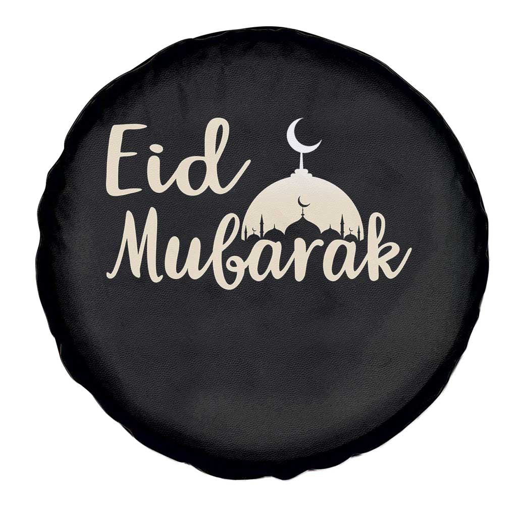 Eid Mubarak Mosque Silhouette Spare Tire Cover Islamic Holiday Celebration