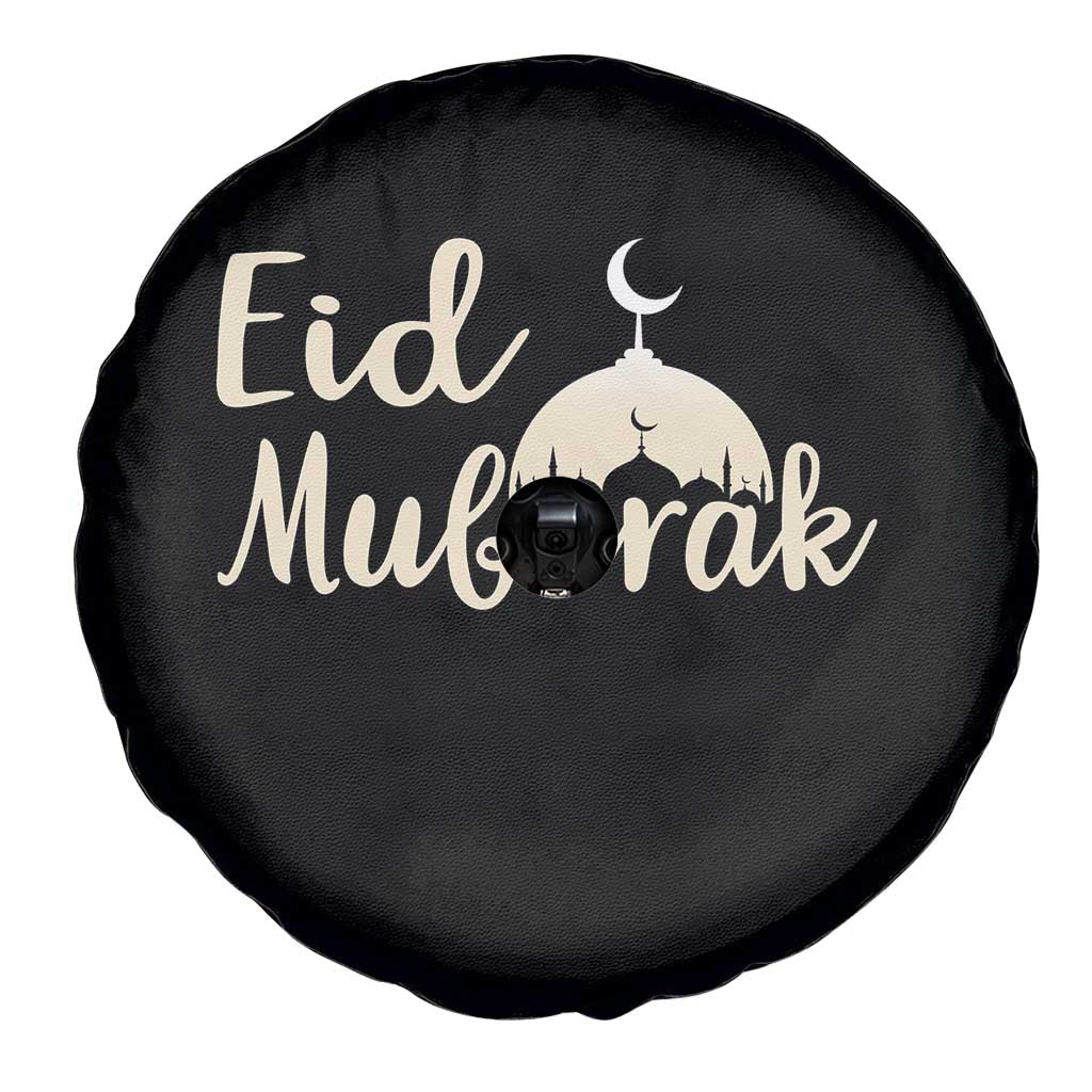 Eid Mubarak Mosque Silhouette Spare Tire Cover Islamic Holiday Celebration