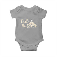 Eid Mubarak Mosque Silhouette Baby Onesie Islamic Holiday Celebration