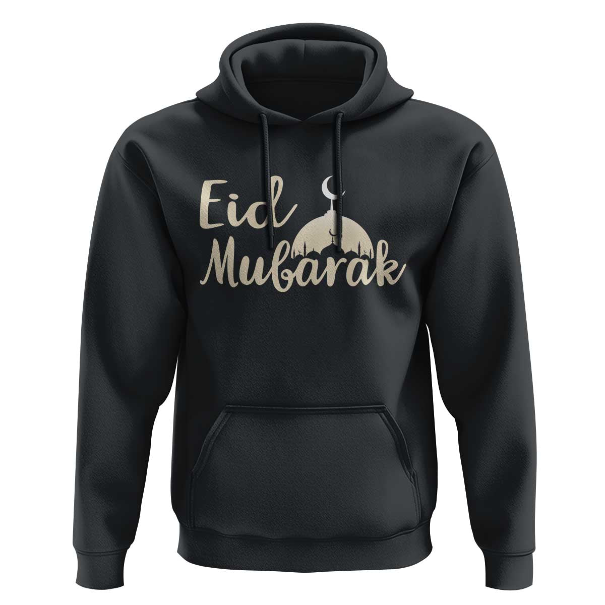 Eid Mubarak Mosque Silhouette Hoodie Islamic Holiday Celebration