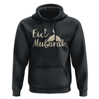 Eid Mubarak Mosque Silhouette Hoodie Islamic Holiday Celebration