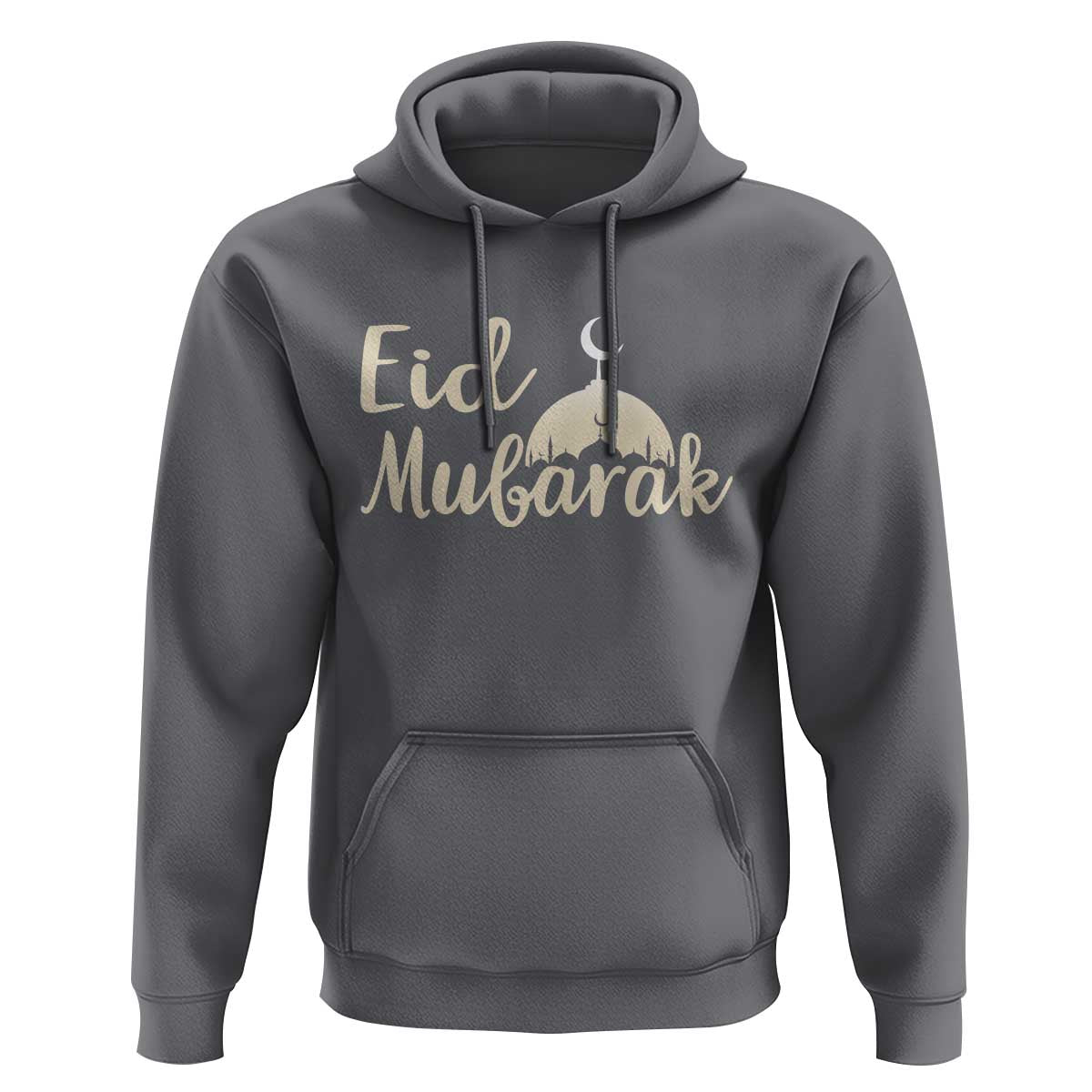 Eid Mubarak Mosque Silhouette Hoodie Islamic Holiday Celebration