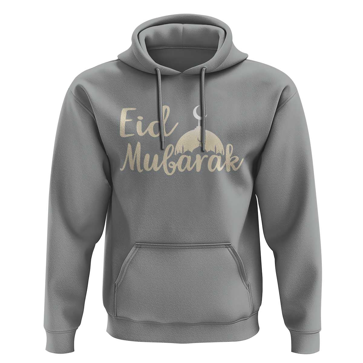 Eid Mubarak Mosque Silhouette Hoodie Islamic Holiday Celebration