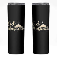 Eid Mubarak Mosque Silhouette Skinny Tumbler Islamic Holiday Celebration