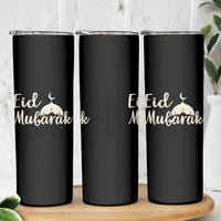 Eid Mubarak Mosque Silhouette Skinny Tumbler Islamic Holiday Celebration