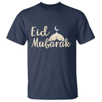 Eid Mubarak Mosque Silhouette T Shirt Islamic Holiday Celebration