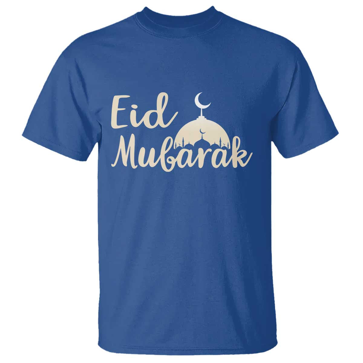 Eid Mubarak Mosque Silhouette T Shirt Islamic Holiday Celebration