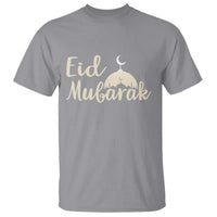 Eid Mubarak Mosque Silhouette T Shirt Islamic Holiday Celebration