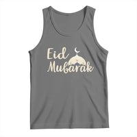 Eid Mubarak Mosque Silhouette Tank Top Islamic Holiday Celebration