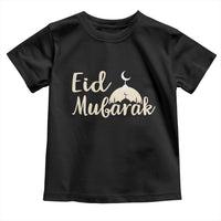 Eid Mubarak Mosque Silhouette Toddler T Shirt Islamic Holiday Celebration