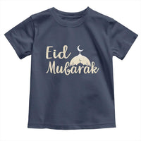 Eid Mubarak Mosque Silhouette Toddler T Shirt Islamic Holiday Celebration