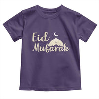 Eid Mubarak Mosque Silhouette Toddler T Shirt Islamic Holiday Celebration
