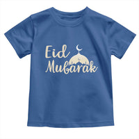 Eid Mubarak Mosque Silhouette Toddler T Shirt Islamic Holiday Celebration