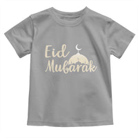 Eid Mubarak Mosque Silhouette Toddler T Shirt Islamic Holiday Celebration