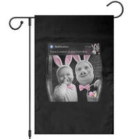 Funny Easter AI Baby with John Pork Meme Garden Flag There Is Motion at Your Front Door Notification Humor